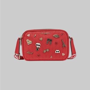 Karl Lagerfeld Red Crossbody Bag